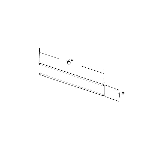 Azar Displays 6"W x 1"H Adhesive-Back Nameplate, PK10 199601 - main